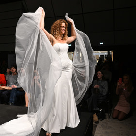 Kateřina Pechová si svatební veletrh užívala plnými doušky.