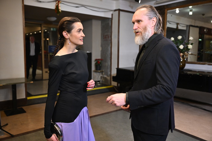 Sarah Haváčová během večera v Lucerně.