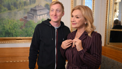 FOTO: Jana Paulová a zlatník Michal Kadaník.