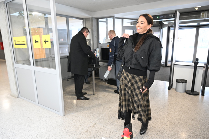 Agáta Hanychová u soudu.