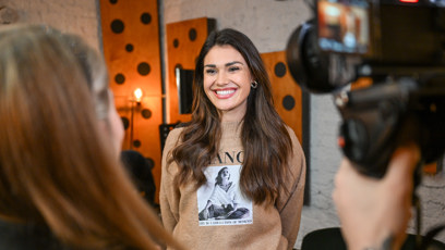 FOTO: Andrea Kalousová během rozhovoru pro eXtra.cz.