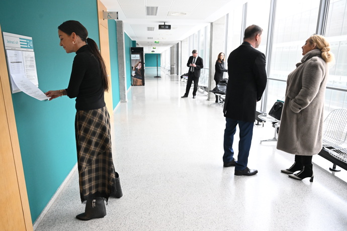 Agáta Hanychová u soudu.