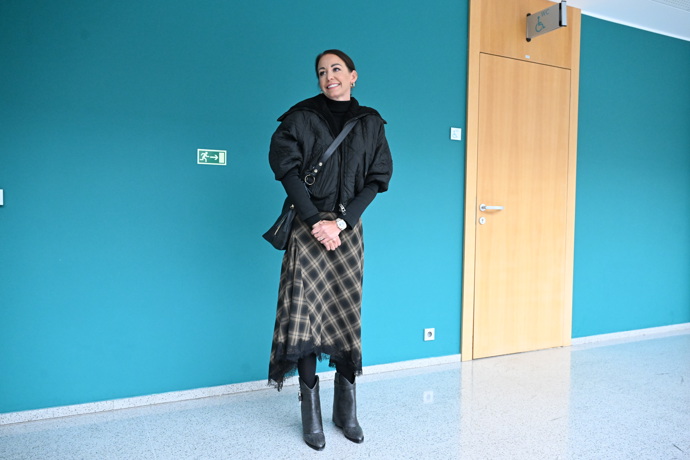 Agáta Hanychová odcházela ze soudní síně s úsměvem.