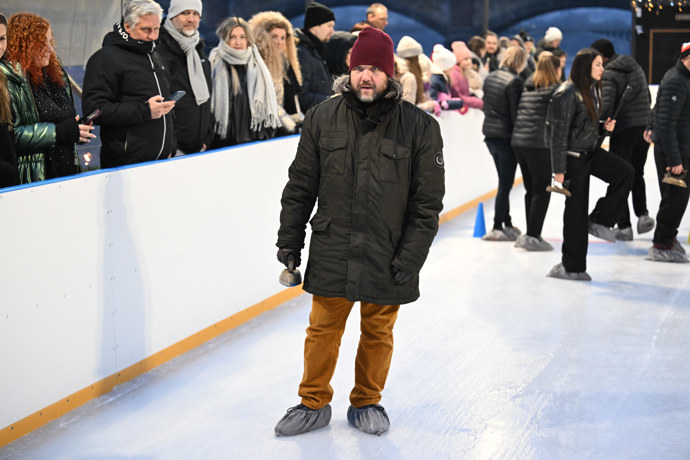 Felix Slováček mladší na ledě.