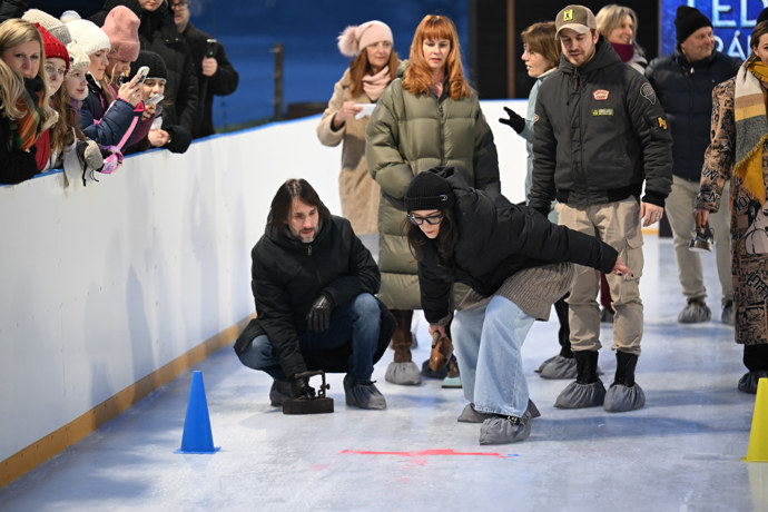 Eva Burešová v zápalu hry.