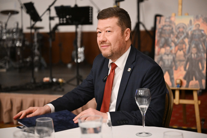 Tomio Okamura zavítal na akci Spolu s hasiči. 