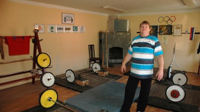 FOTO: Ota Zaremba ve své tělocvičně.