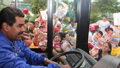 FOTO: Nicolás Maduro začínal jako řidič autobusu.