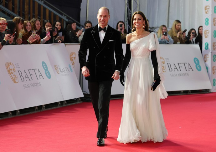 Kate Middleton a princ William jsou pravidelnými hosty předávání filmových cen BAFTA. Výjimkou nebyl ani rok 2023.