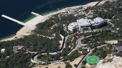 FOTO: Pohled na luxusní sídlo na Krymu z výšky.