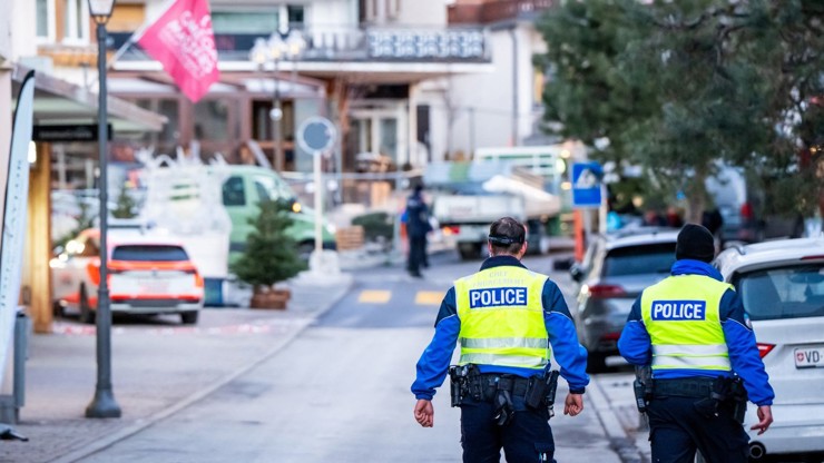 Požár ve Švýcarském lyžařském středisku