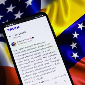 Americký prezident Donald Trump potvrdil zajetí Madura. 