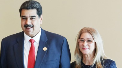 FOTO: Nicolas Maduro se svou ženou Ciliou Flores.