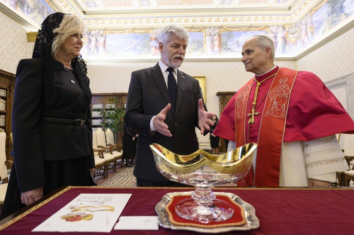 Petr Pavel a Eva Pavlová se setkali s papežem.