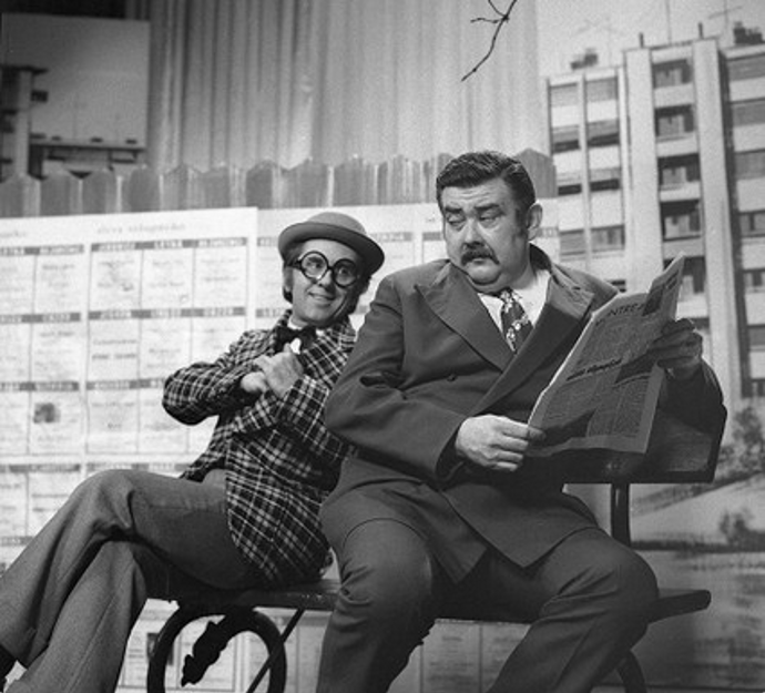 S wehrmachtem se podíval až na východní frontu. Na snímku s Milanem Nedělou.