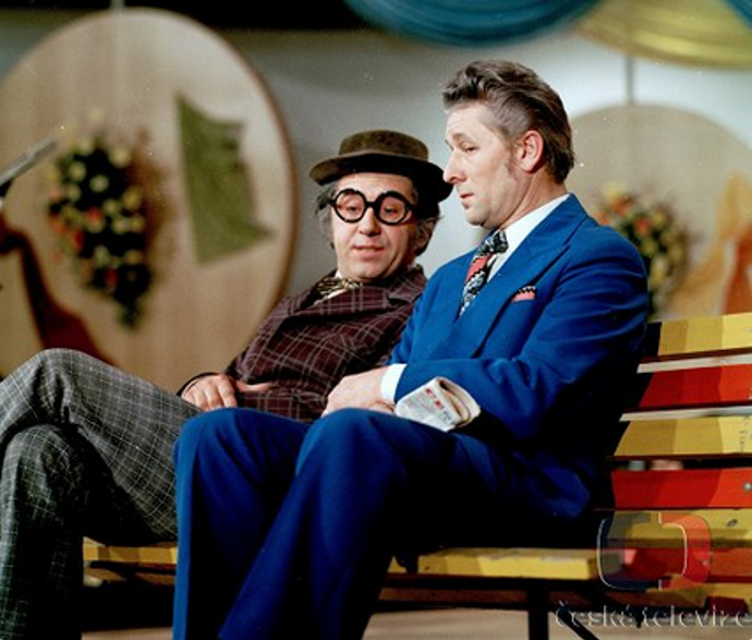 Felix Holzmann patřil mezi naše nejlepší komiky. Na snímku s Františkem Budínem.