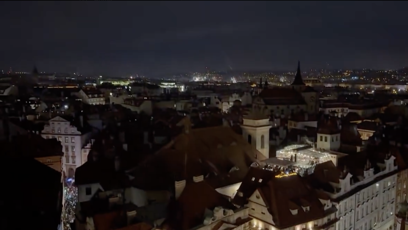 FOTO: Pohled na novoroční Prahu.