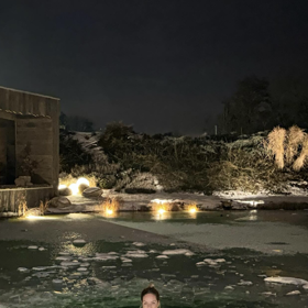 Taťána Kuchařová se šla nahá vykoupat do ledové vody.