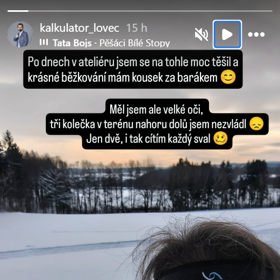 Do konce února chce Kalkulátor dát dolů 10 kilo, aby se mohl dál a s větší lehkostí věnovat svému oblíbenému sportu.