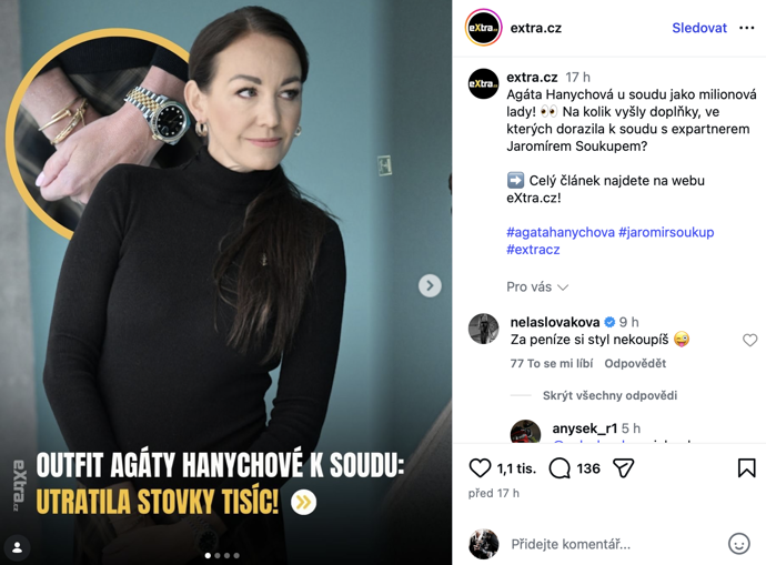 Nela Slováková chtěla potopit Agátu Hanychovou, vrátilo se jí to ale jako bumerang.