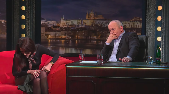 Kraus si její pořad neustále dobíral.