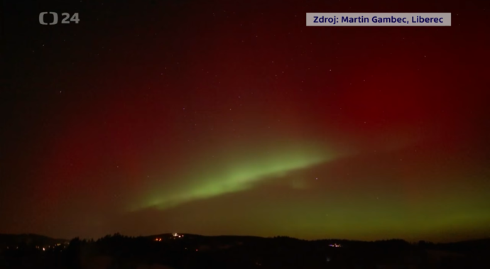 Takto silná polární záře v Česku dlouho nebyla.