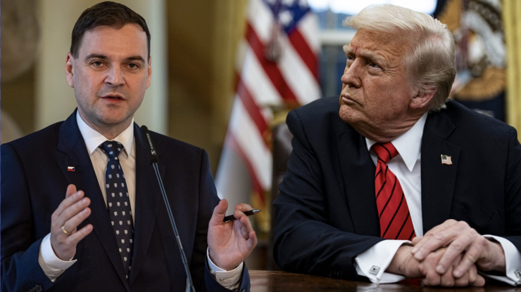 Petr Macinka se asi inspiroval u Donalda Trumpa.