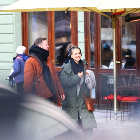 Lucie Vondráčková se po boku Williama Valeriána usmívala od ucha k uchu.