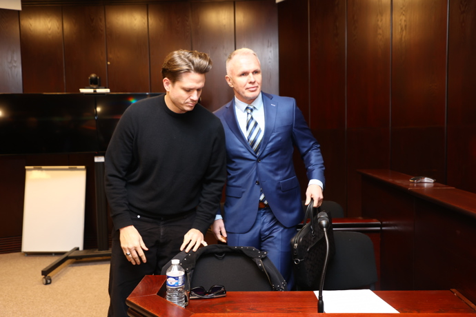 Ondřej Brzobohatý opět stanul před soudem kvůli spolu s Taťánou Kuchařovou.