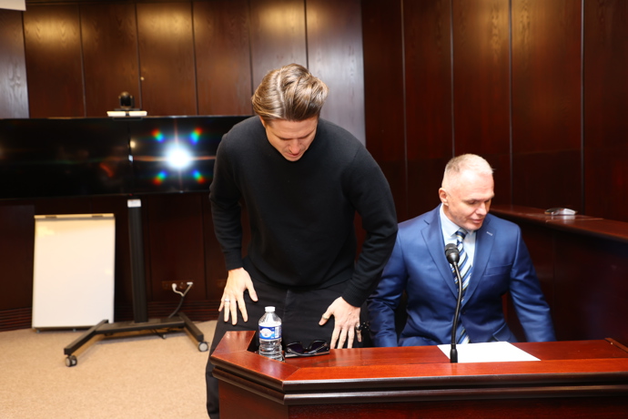 Ondřej Brzobohatý opět stanul před soudem kvůli spolu s Taťánou Kuchařovou.