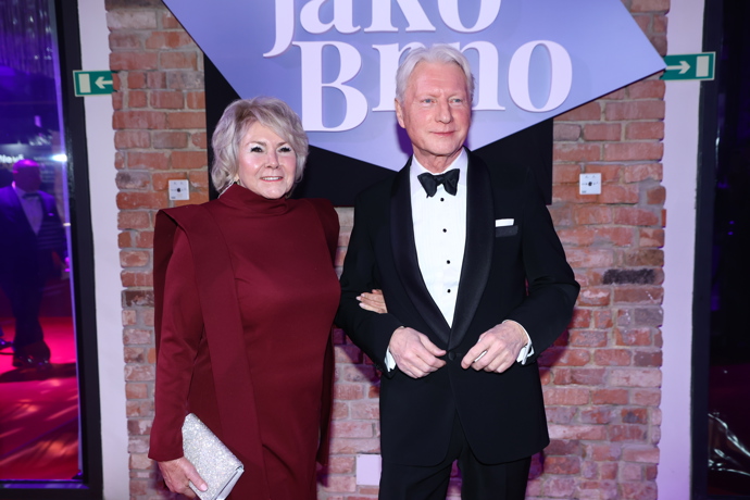 Ladislav Špaček se ženou.