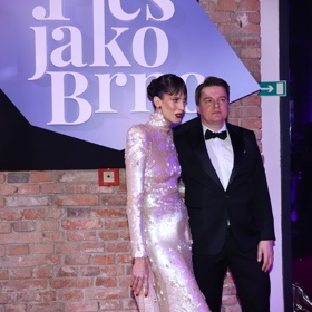 Aneta Vignerová a Petr Kolečko na Plese jako Brno.