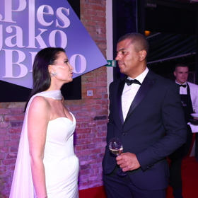 Rey Koranteng a Gabriela Partyšová. 