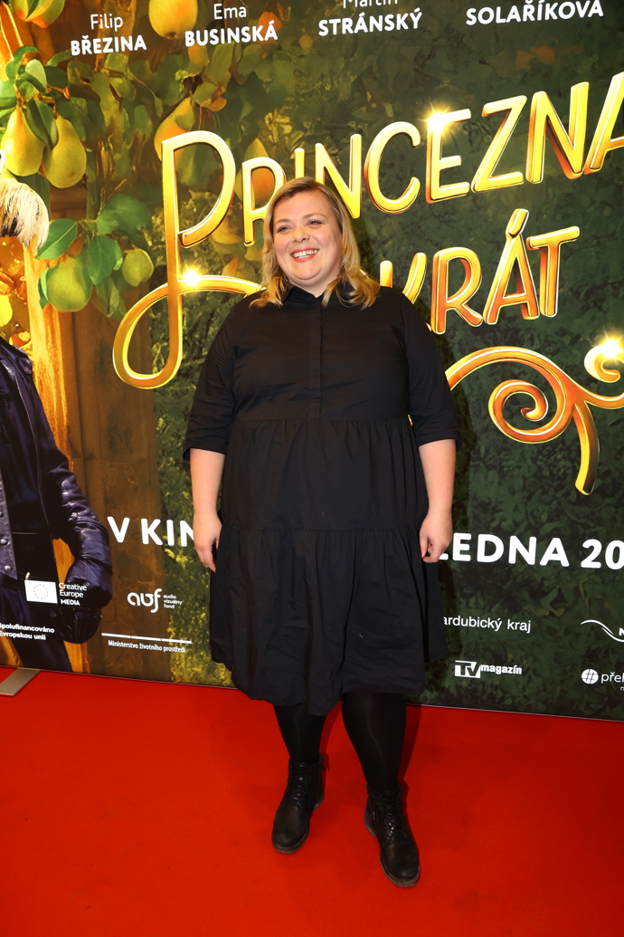 Lucie Polišenská v dobré náladě.