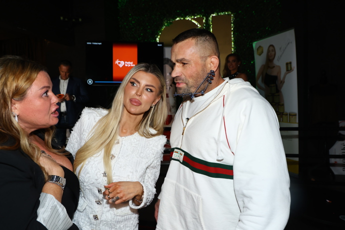 Lela Ceterová a Karlos Vémola během večera.