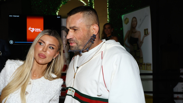 Lela Ceterová a Karlos Vémola během večera.