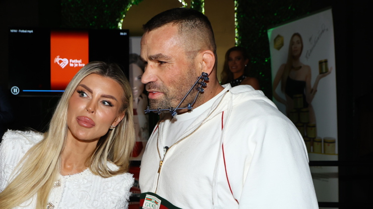 Lela Ceterová a Karlos Vémola během večera.