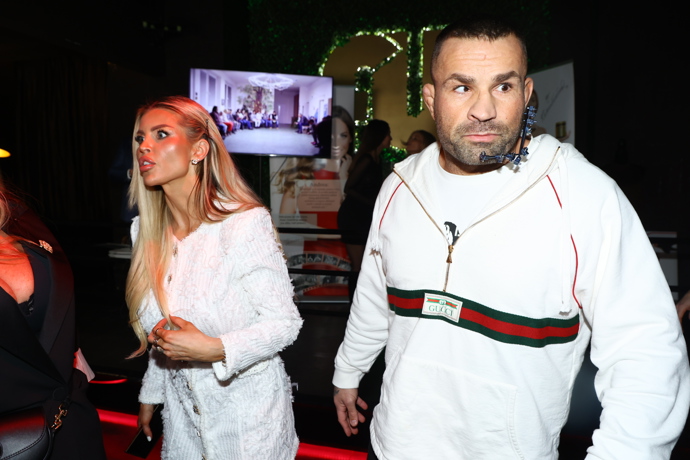 Lela Ceterová a Karlos Vémola během večera.