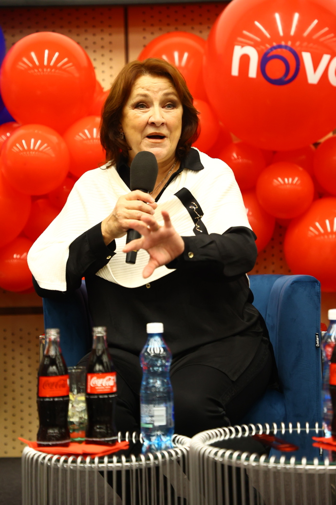 Zlata Adamovská vystoupila na festivalu chutí TV Nova. 