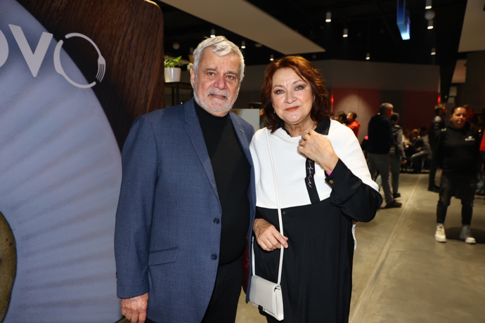 Petr Štěpánek a Zlata Adamovská jsou velmi milovníky dobrého jídla, proto na akci nemohli chybět. 