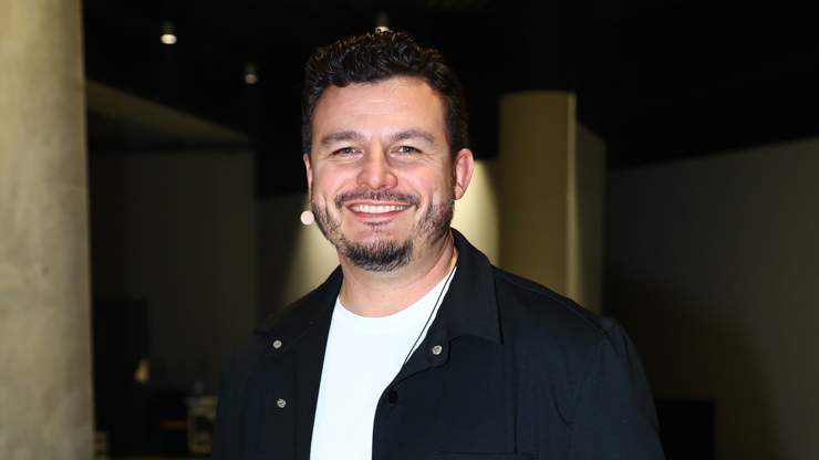 Roman Staša na festivalu chutí. 