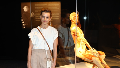 FOTO: Ivana Jirešová na výstavě Body Worlds.