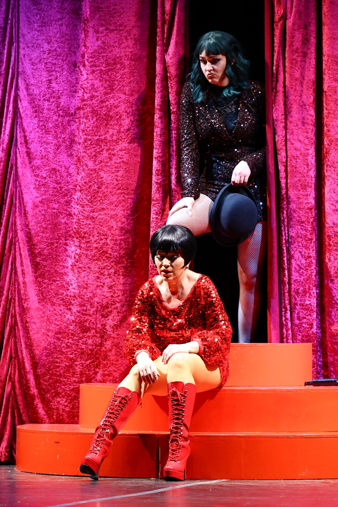 Alena Mihulová v představení Opona nahoru. 