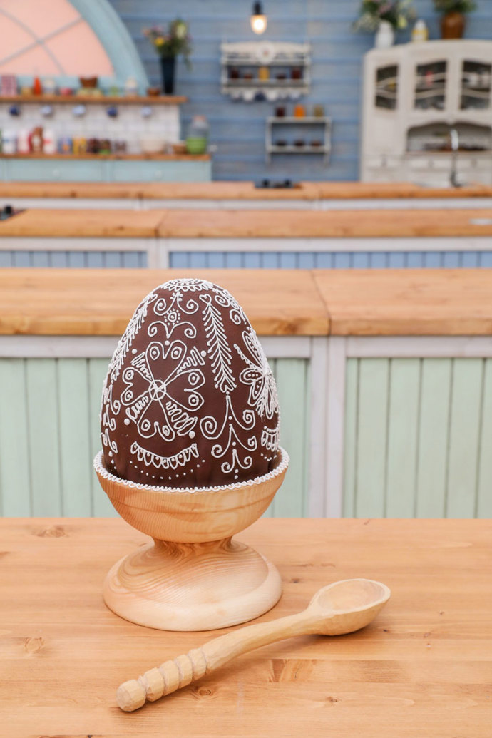 Vanilková kraslice s vaječným likérem