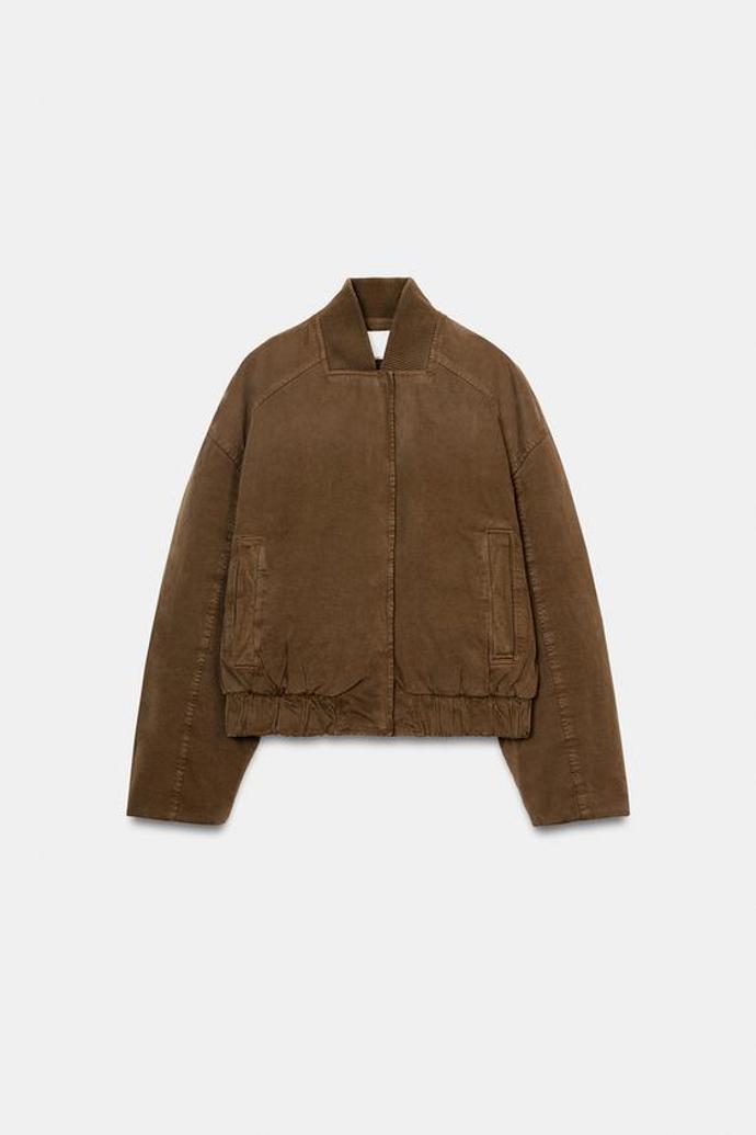 Prošívaná bunda bomber, Zara, 1199 Kč