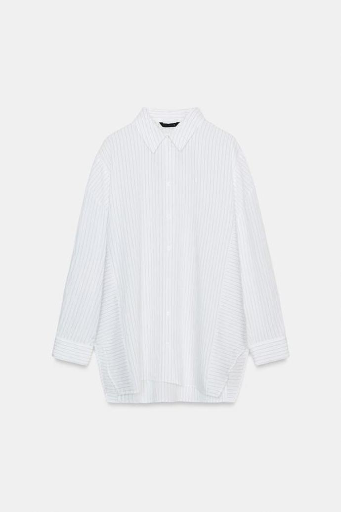 Pruhovaná košile oversize, Zara, 799 Kč