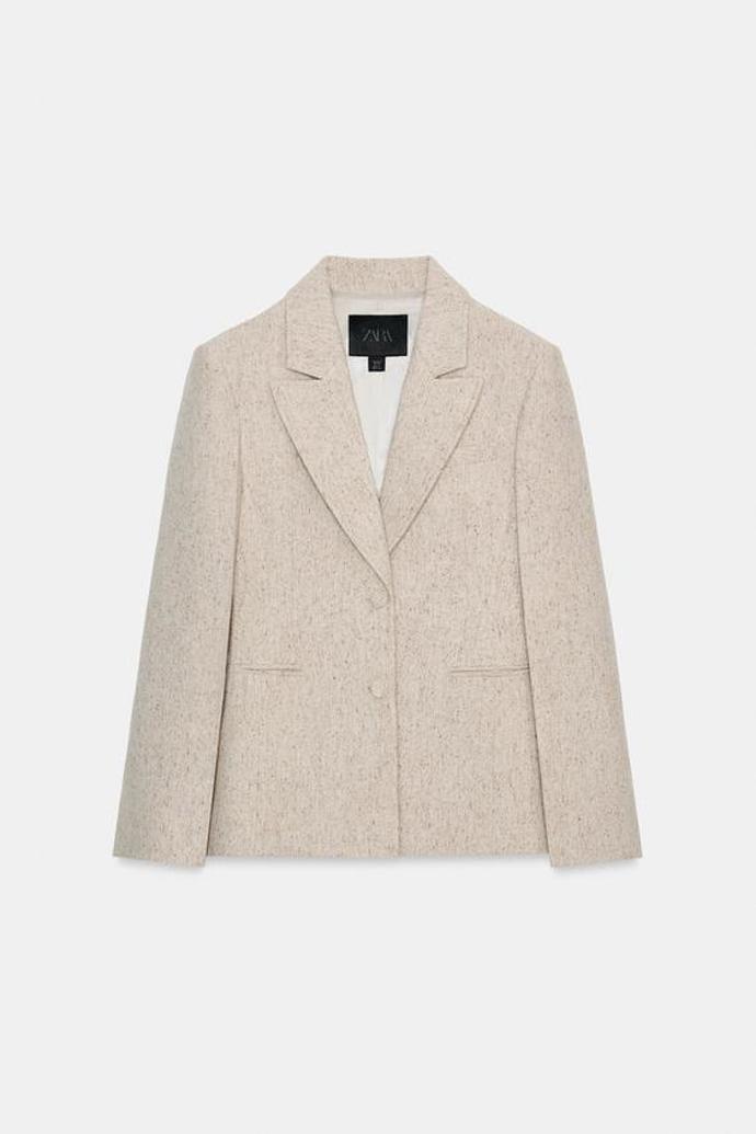 Přiléhavé sako s vlnou, Zara, 2599 Kč