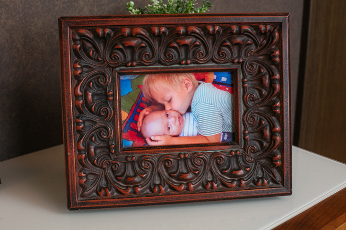 Nechybí ani fotka synů Jakuba a Matěje, když byli malí.