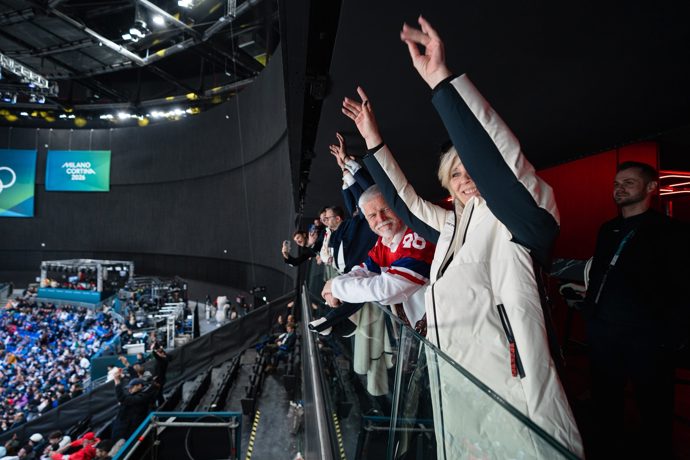 Petr Pavel i jeho žena fandí Česku.