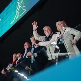 Prezident Petr Pavel fandí spolu s manželkou Evou.